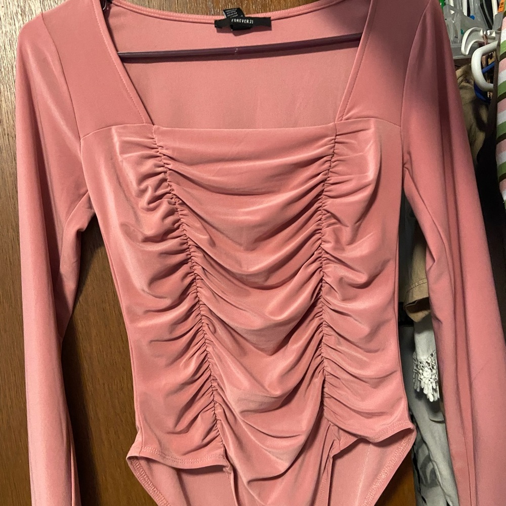 Pink bodysuit from forever 21